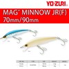 YO-ZURI Magminnow Junior Floating 70mm Salt Lure, Color: Bone Center