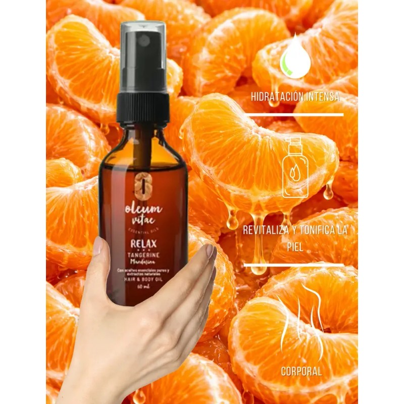 Aceite Para Cabello Con Aceite Esencial De Mandarina 60 Ml