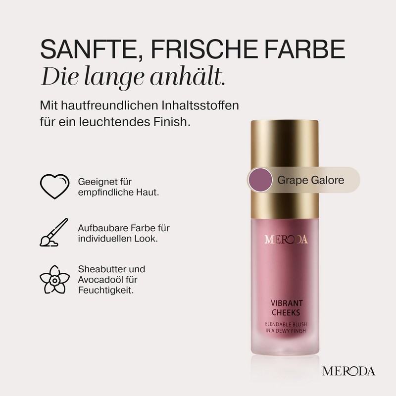 MERODA® Vibrant Cheeks Liquid Blush