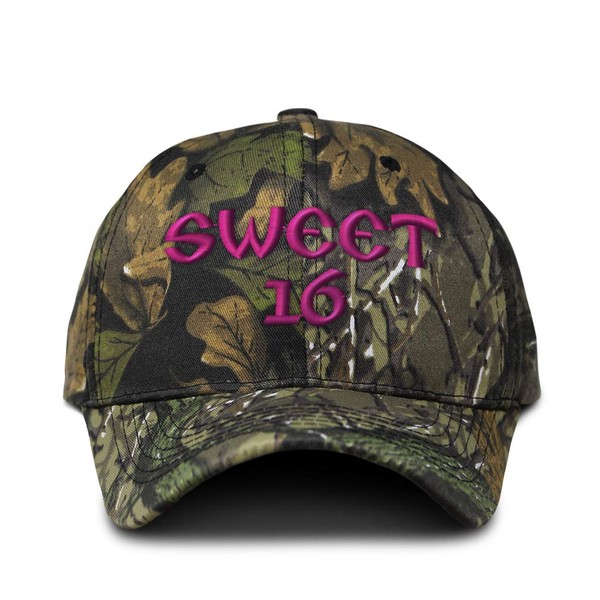 Camo Baseball Cap Sweet 16 A Embroidery Cotton Hunting Dad