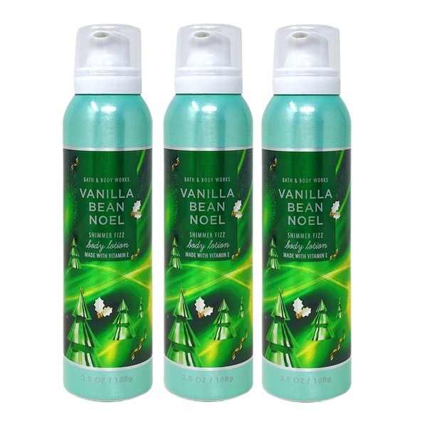 Bath and Body Work Vanilla Bean Noel 3 Pack Shimmer