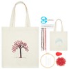 FREEBLOSS DIY Embroidery Canvas Bag Kit Tree of Life Pattern