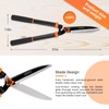 LKDING Lightweight Hedge Shears Manual Hedge Clippers for Trimming Borders