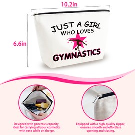 Yoxiumi Gymnastics Gifts Gymnastics Stuff Gymnastic Makeup Bag Gymnastics Bag Gymnastics Accessories Gifts for Gymnasts Gymnastics Ornament for Women Gymnastics Grip Bag Gymnastic Coach Gift