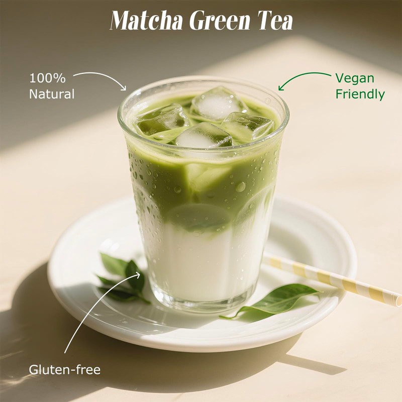 Eastsign Sweetened Matcha Latte Pods Compatible with Nespresso, Creamy &