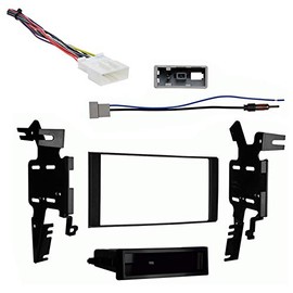 Harmony Audio Compatible with Nissan Frontier 2013 2014 Single DIN Stereo Harness Radio Install Dash Kit Package