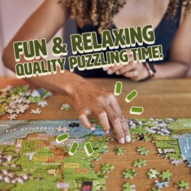 Puzzle Cru Wines Of France 1000 Piece Colourful Jigsaw Puzzle - A Beautiful Gift For Wine Lovers - Enjoy Travelling The French Vineyards From Your Own Home.