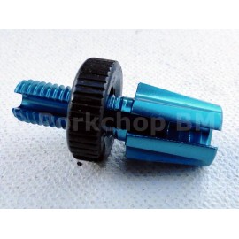 Dia-Compe M7 bicycle brake lever threaded barrel adjuster - BRIGHT DIP BLUE