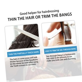 Baluue Ergonomic Hair Cutting Scissors Comb Set 2pcs Professional Hair Scissors for Barber