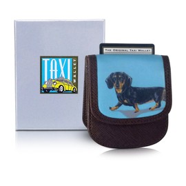 Taxi Wallet® TW95-DACHSHUND Soft, leather-like material, Compact, Front Pocket Folding Wallet - Cards, Bills, ID (Men & Women)