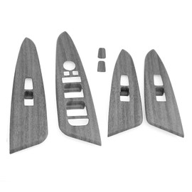 FUEISOF Door Armrest Switch Trim for Kia Sportage 2022 – 2025 RHD, Wood Grain Window Lift Button Panel Cover, 4pcs Interior Decoration Kit