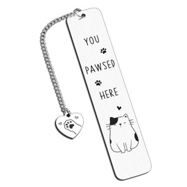 Funny Bookmarks for Reading Women Cat Themed Gifts for Women Cat Lovers Gifts for Cat Mom Funny Cat Gifts Christmas Valentines Day Gifts for Book Lover Nerd Cat Merchandise for Cat Lovers