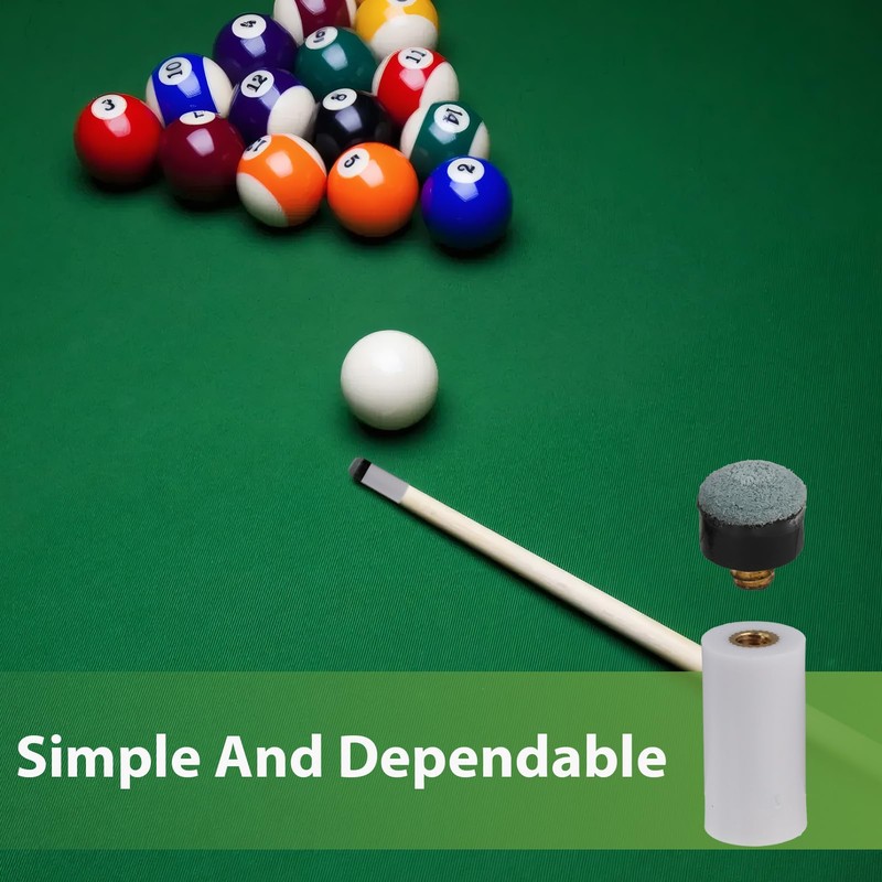 EBQOSK Multi-Size Screw-On Pool Cue Tips & Ferrules Kit -