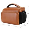 DOMISO SLR DSLR Camera Bag Waterproof Protective Case Brown