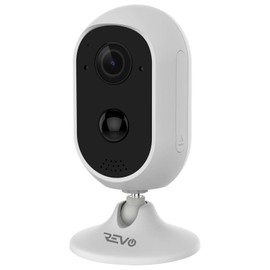 REVO America Stand-Alone Wireless Battery Operated Full-HD 1080p Security Camera with Two-Way Audio & PIR Sensor, 32GB Micro SD Card (RWXCU32-32G)