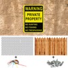 Lineshading 40 Pcs Posted No Trespassing Signs Private Property Weatherproof