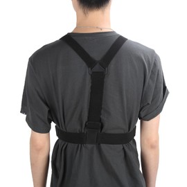 Chest Strap Mount, Chest Phone Clip Mount, Camera Clip Chest Mount, Adjustable Phone Clip Mount with Chest Strap Attachment Bracket for Sports Camera Phones