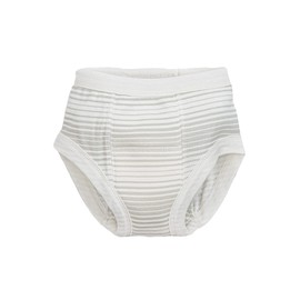 Under the Nile Organic Cotton Gray Ombre stripe training pants, size 12-24 Months