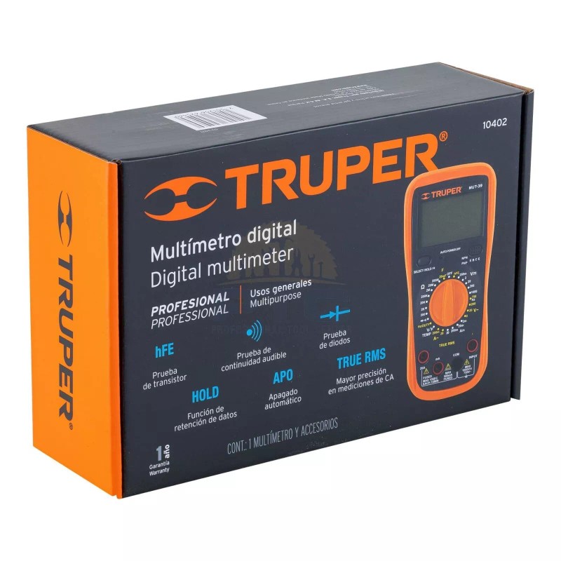 Truper MUT-39 Professional True RMS Digital Multimeter
