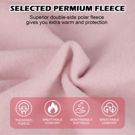 AYPOW Balaclava Winter Windproof Balaclava Ski Mask Men Women Bicycle Motorcycle Balaclava with Warm Fleece Lined Breathable Face Hood Snowboarding Outdoor Sports, pink