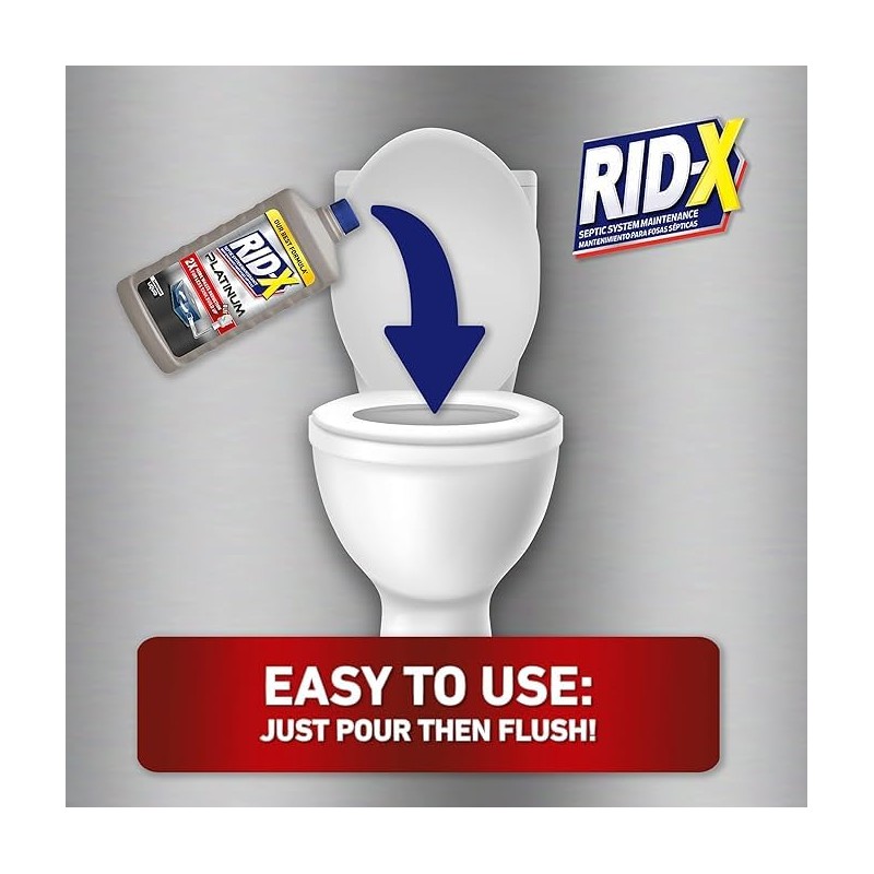 Rid-X® Professional Platinum Septic System Maintenance - Liquid 24 oz.