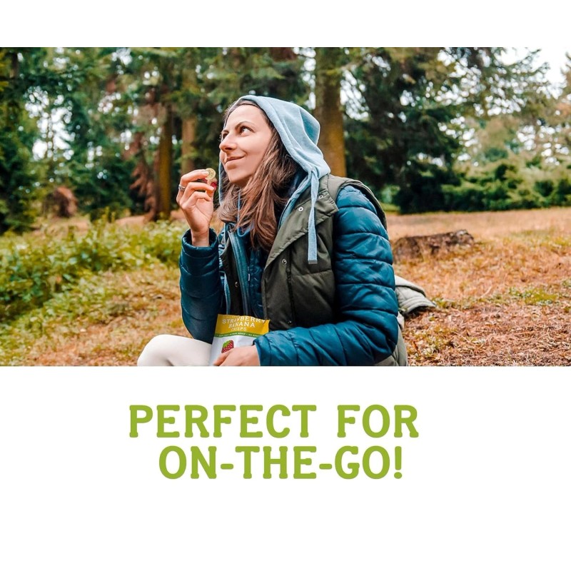 Delicious Anytime Freeze-Dried Banana Crisps - 6 Pack for Guilt-Free