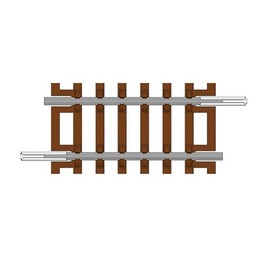 Hornby TT8011 TT Gauge Quarter Straight Track - Extra Track Pieces for Model Railway Sets, Toy Train Track Pieces, Includes: 1x 41.5mm Quarter Straight - Hobbies for Men - Scale 1:120