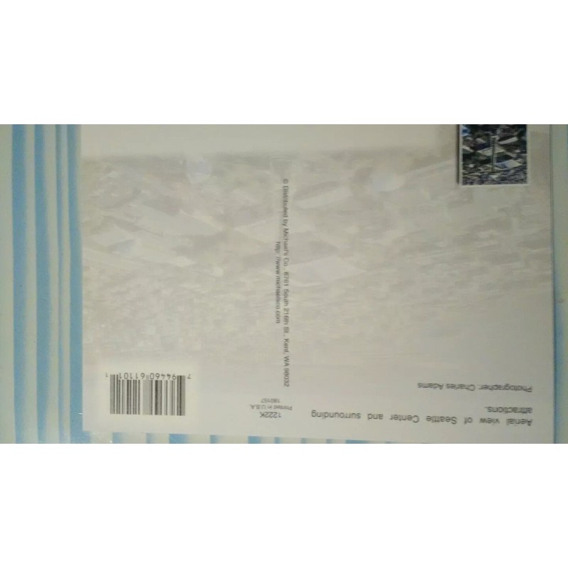 THE PACIFIC NORTHWEST BRIGHT AIR VIEW PHOTO POST CARD OVER
