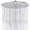Rain Shower Head, Katezon High Flow Rainfall Showerhead Stainless Steel,