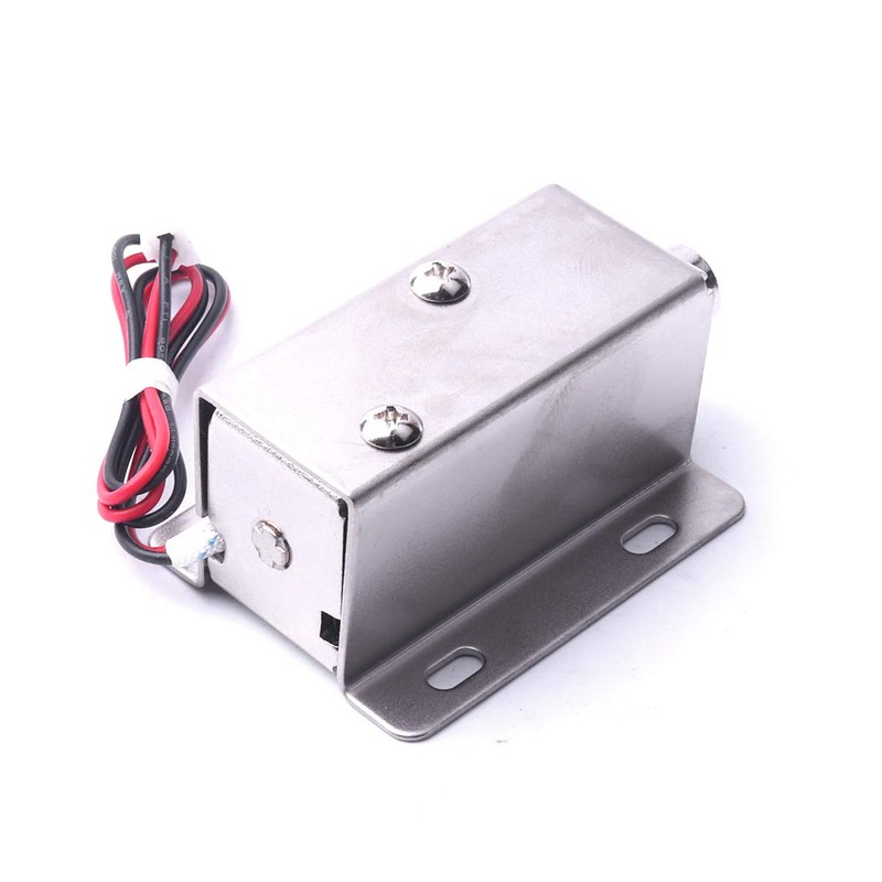 ATOPLEE 2pcs Electromagnetic Solenoid Lock,DC 12V 0.8A Door Drawer Tongue