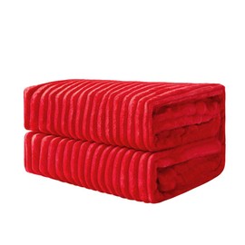 Miulee Cuddly Fleece Blanket, Flannel Blanket With Pom Poms, Plain-Coloured Blankets, Couch Blanket, Fluffy Throw, Microfibre Bedspread, Sofa Blanket, For The Bed, Sofa, Bedroom, Office, 127 x 152 cm