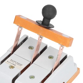 Double Blade Switch Double Throw Switch Low Voltage Copper Isolation Switch 3 Circuit Guide Rail 380V Number of 3 for