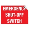 Emergency Shut Off Switch Hazard Hazard Labels Label Decal Sticker