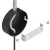 ledscom.de Waika Reading Lamp with Gooseneck Plug Switch Matte Black