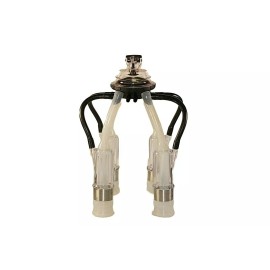 Melasty Cow Milking Cluster 200cc Silicone Liners (Size: Medium)/Acrylic Shells, Melasty