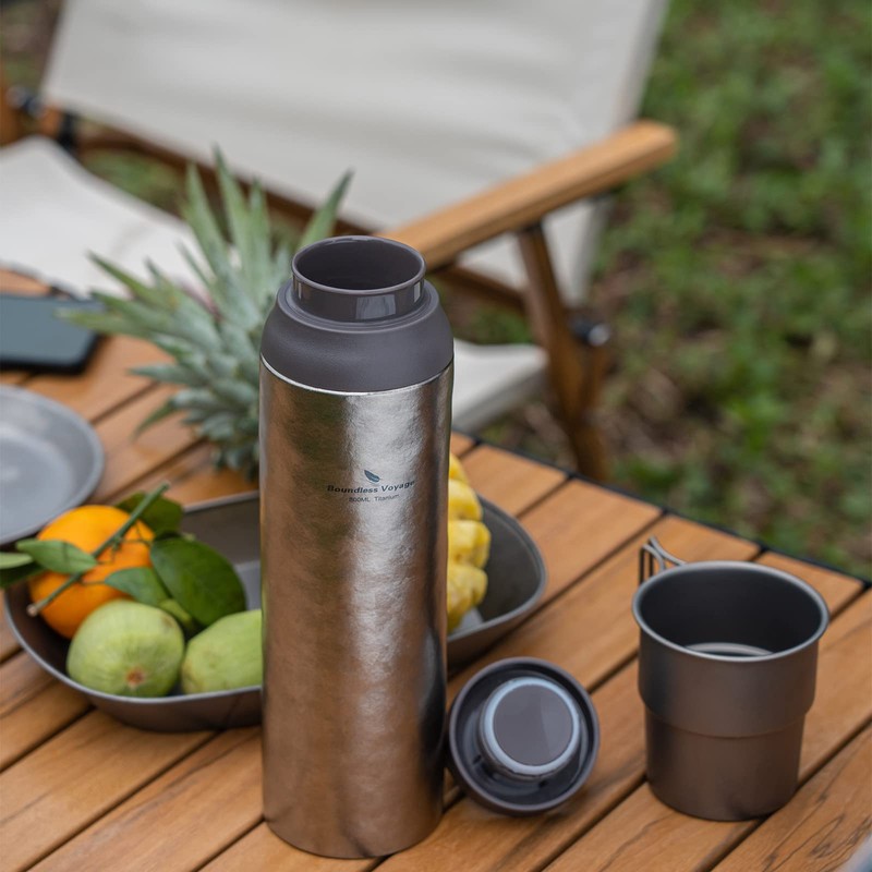 Boundless Voyage 800ml / 27oz Titanium Water Bottle Vacuum Insulated