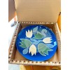 Laetitia Rouget Blue Tulip Fruit Platter Handmade in Portugal