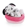 NICI 47891 Sleeping Pets, Puppies, Sleeping Dalmatian Puppy in Basket,