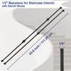 Sidasu 10 Pack Iron Balusters Hollow Double Knuckle Stair Spindles