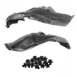 Parts N Go 2005-2015 Xterra Fender Liner Set with Clips Front Driver & Passenger Side Left Right NI1251132 NI1248113 63841EA200 63840EA200