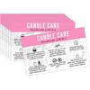Handmade Candle Care Instruction Card, Card, for Makers Soy Bees