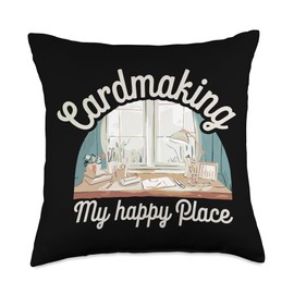 Cardmaker Scrapbooking Cardmaking Kits for Adults Card Lover Throw Pillow