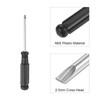 sourcing map Mini Slotted Screwdriver, 2.5mm Flat Head with Black