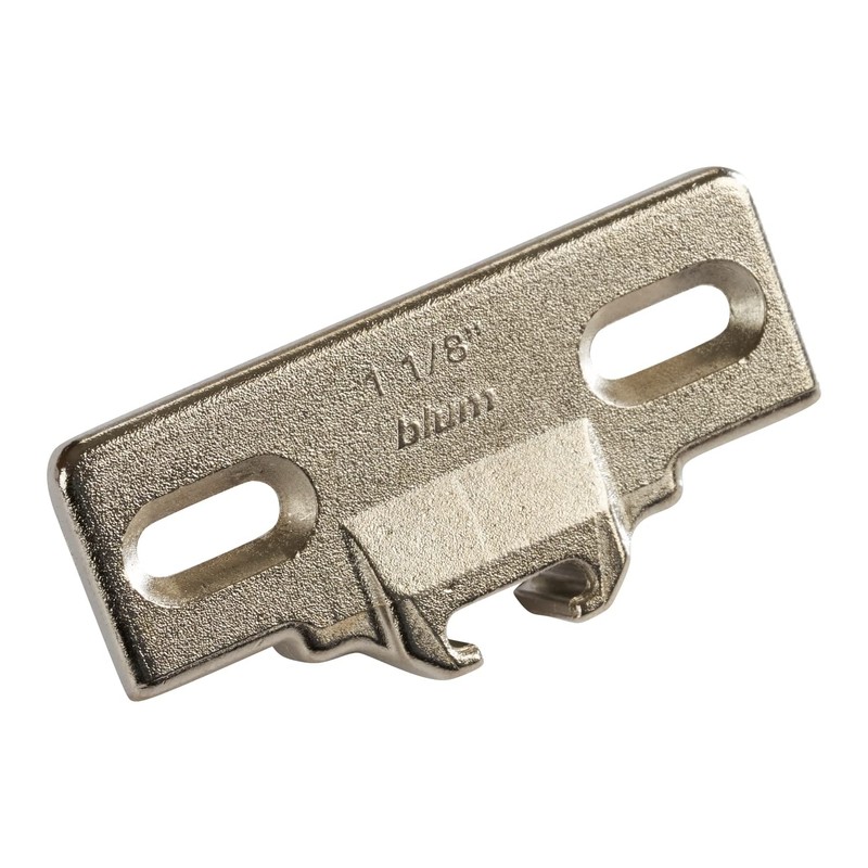 Blum Rok Hardware Die-cast Zinc 1 1/8-inch Overlay Edge Mount