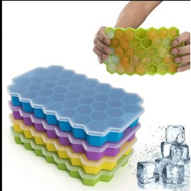 Ice Cube Trays with Lid (Blue)