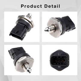 YUNHECAM Fuel Rail Injection Pressure Sensor for 2011-2016 Buick Enclave Regal, 2012-2016 Chevy Traverse, 2012-2016 GMC Acadia Parts Number 12618108, 5S13812, FPS34, V40720067