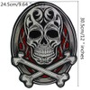 EMDOMO Punk Skull Iron On Patch Mens Jackets Back Patch