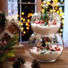 Roowest 96 Pcs Miniature Ornaments for Snow Globe Kit DIY