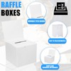 4 Pack Cardboard Ballot Box, Raffle Boxes, Donation Ballot Boxes