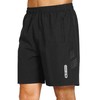 JustSun Men's Sports Shorts, Quick-Drying, Lightweight, Breathable with Zip, black